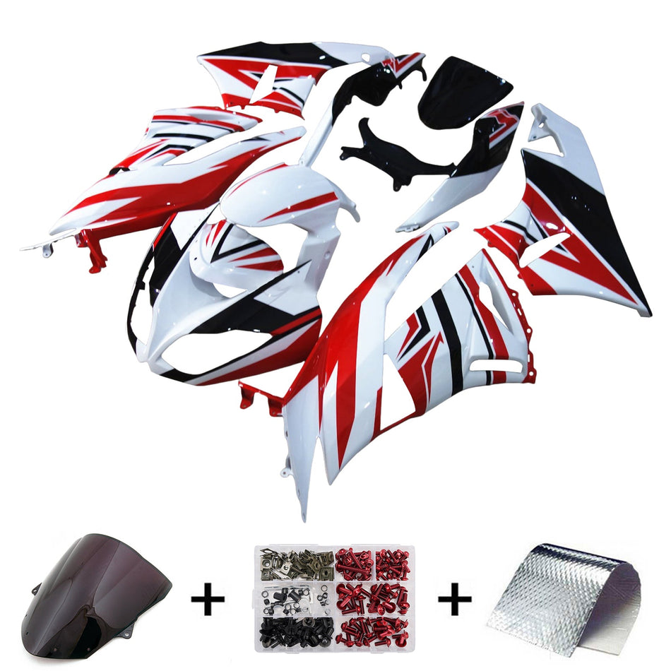 Injection Verkleidung Kit Karosserie Kunststoff ABS fit Für Kawasaki ZX6R 636 2009-2012