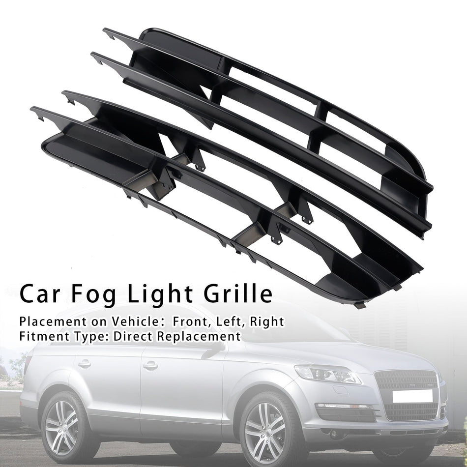 2007–2009 Audi Q7 1 Paar Frontstoßstange Nebelscheinwerfer Grill Abdeckung Blende 4L0807681