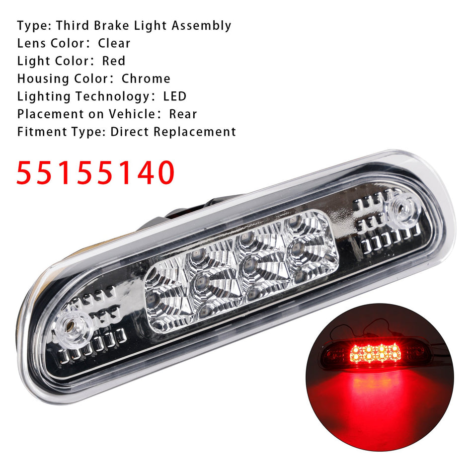 LED-Bremsleuchte (dritte Bremsleuchte) für Jeep Grand Cherokee (1999–2004), Teilenummer 55155140, Weiß