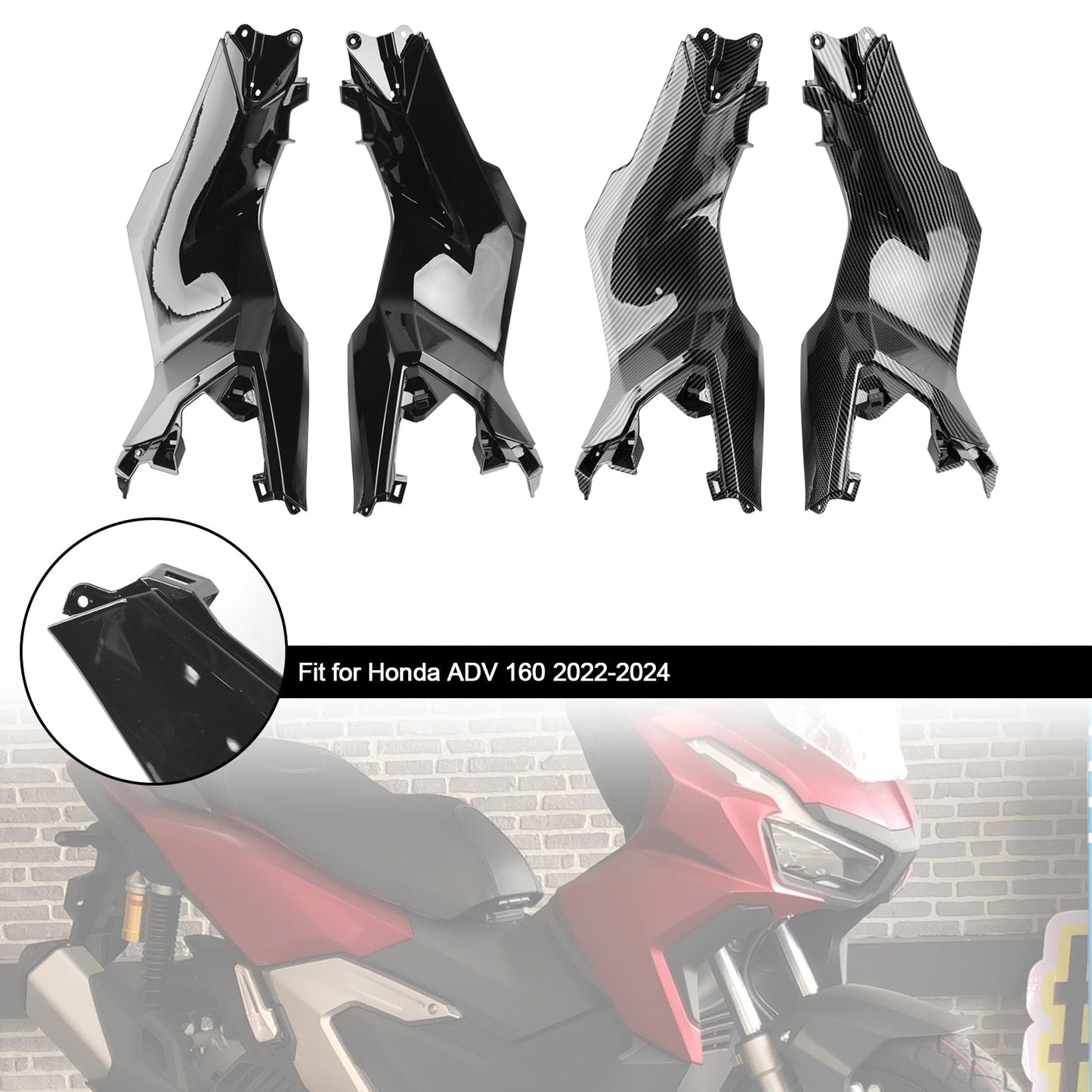 2023-2024 Honda ADV 160 Seitenrahmen Abdeckung Verkleidung Karosserie