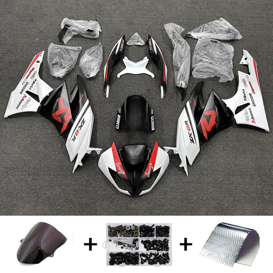 Verkleidungssatz aus ABS-Kunststoff, passend für Kawasaki ZX6R 636 2009-2012