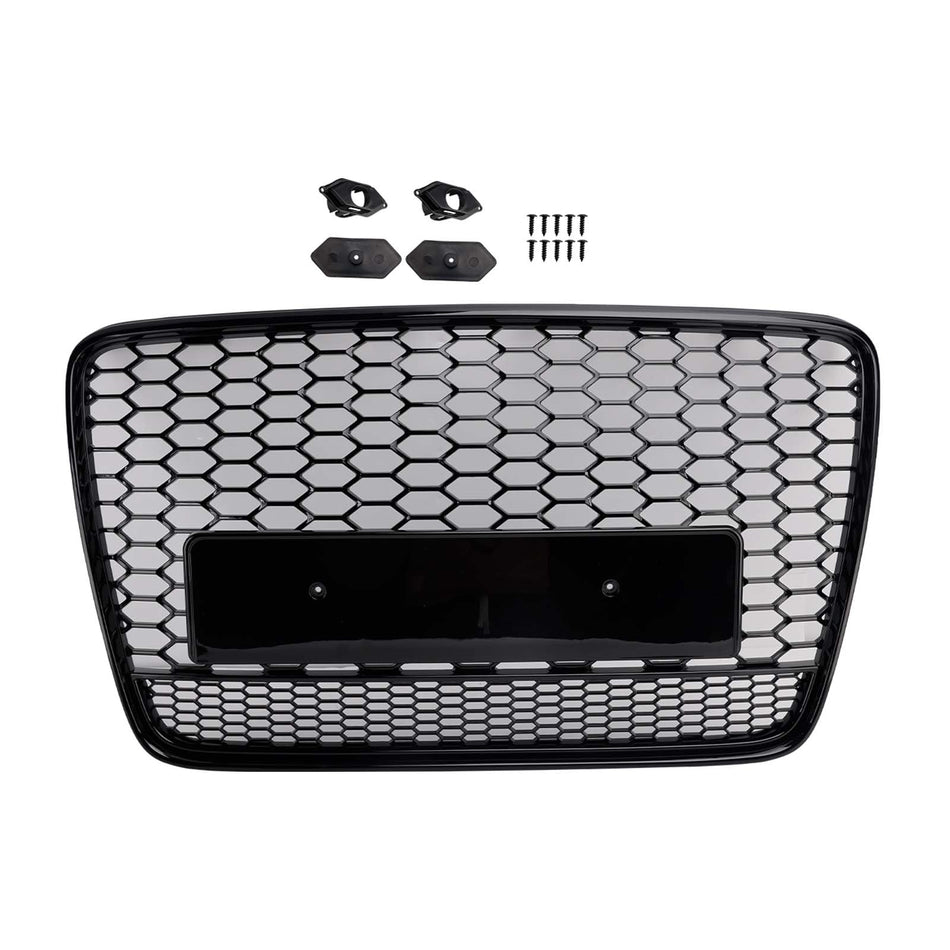 Kühlergrillgitter für die Frontstoßstange des Audi Q7 (2005–2015) in Hochglanzschwarz