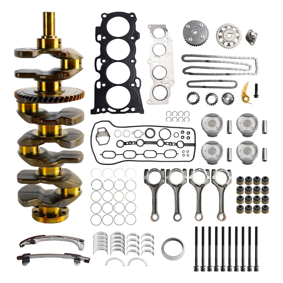2008-2015 Scion xB 2AZ-FE 2,4 l Motorüberholungs- und Umbausatz mit Kurbelwellenstangen-Steuersatz