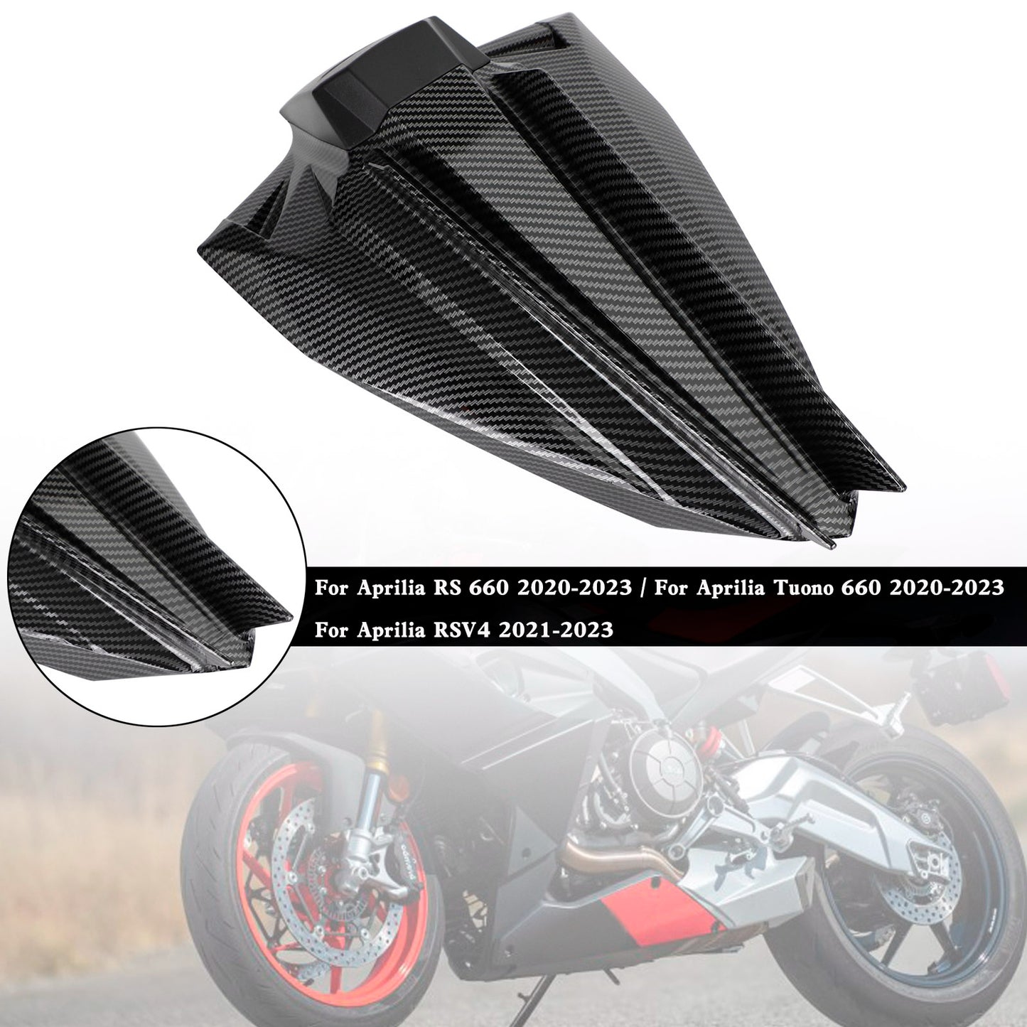 Capot de protection de siège arrière pour Aprilia RS 660 Tuono 660 RSV4 2020-2023