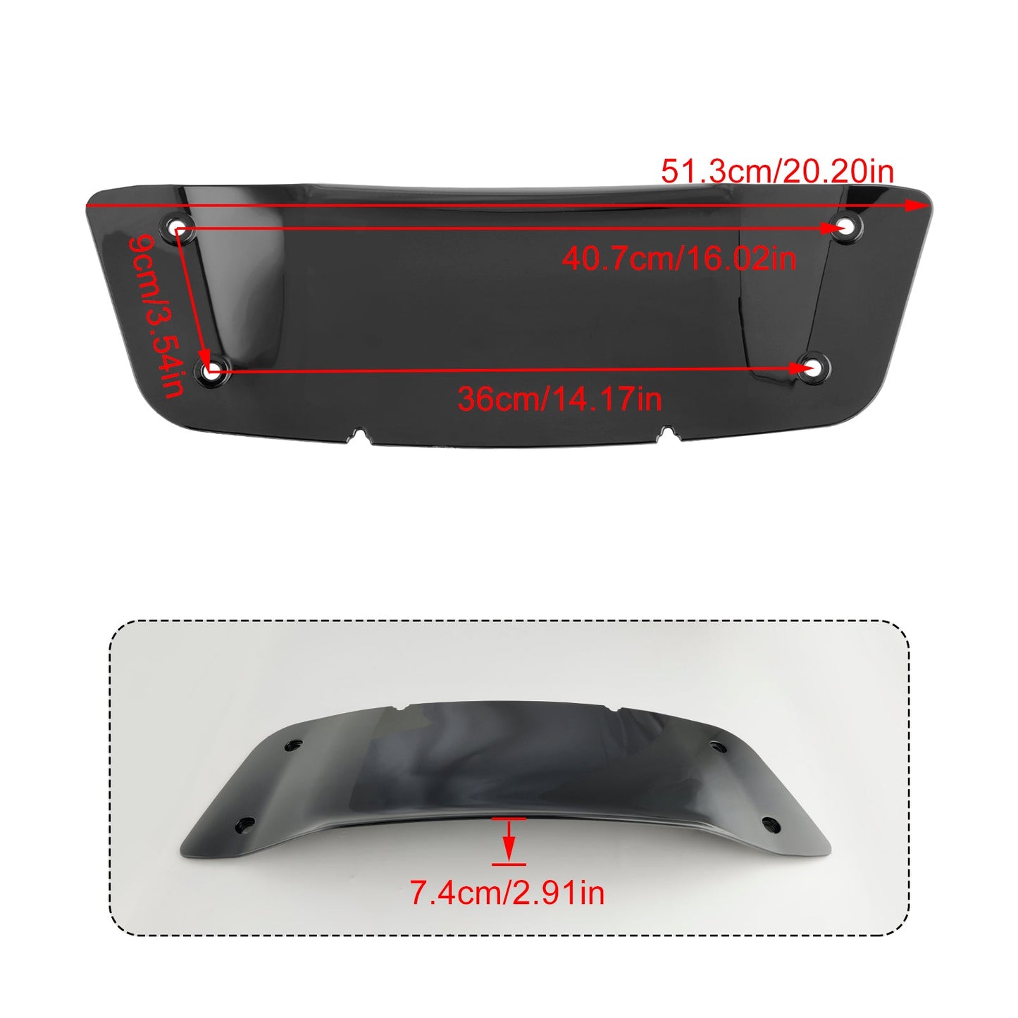 Windschutzscheibe Windschutz fit für CVO Street Glide FLHXSE 2023 2024 Welle