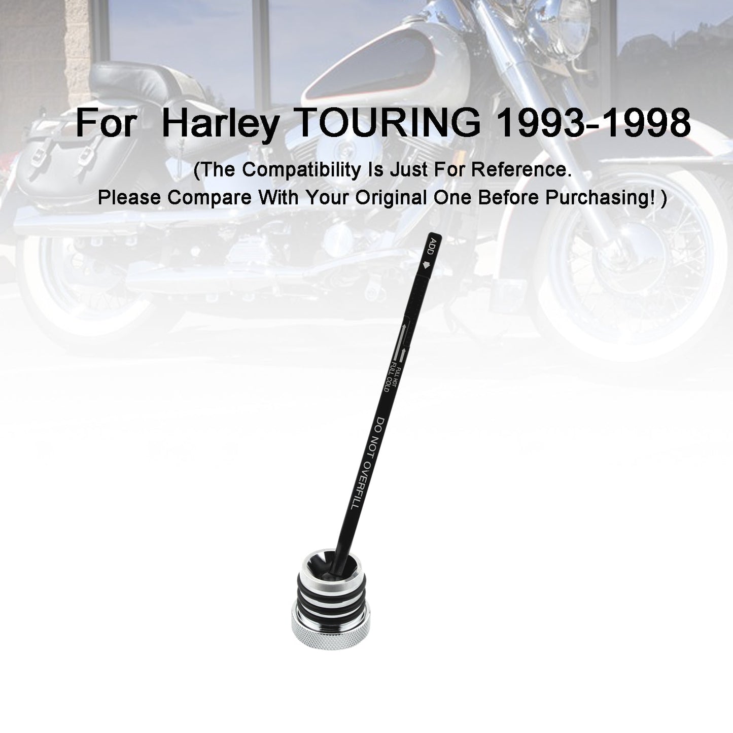 1993-1998 Harley TOURING FLHT FLHS FLTC Ölmessstab Tankdeckel Stecker 0710-0002