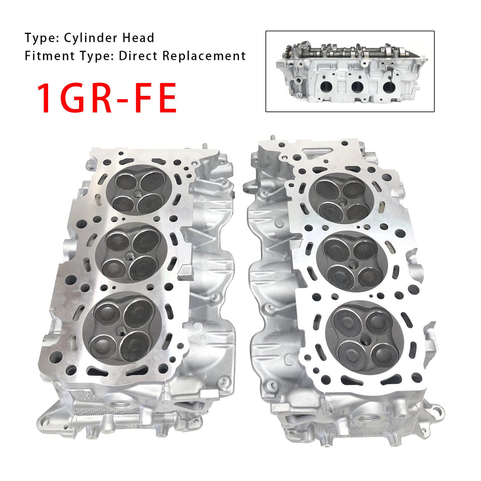 2 STÜCKE Zylinderkopf 1GR-FE Mit Sekundärlufteinspritzung Für Toyota 4.0 1GR-FE