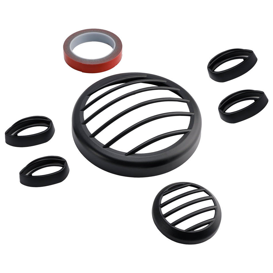 2023–2024 Yamaha Pg-1 Scheinwerfer Schutz Schild Abdeckung Kühlergrill Schwarz Kit