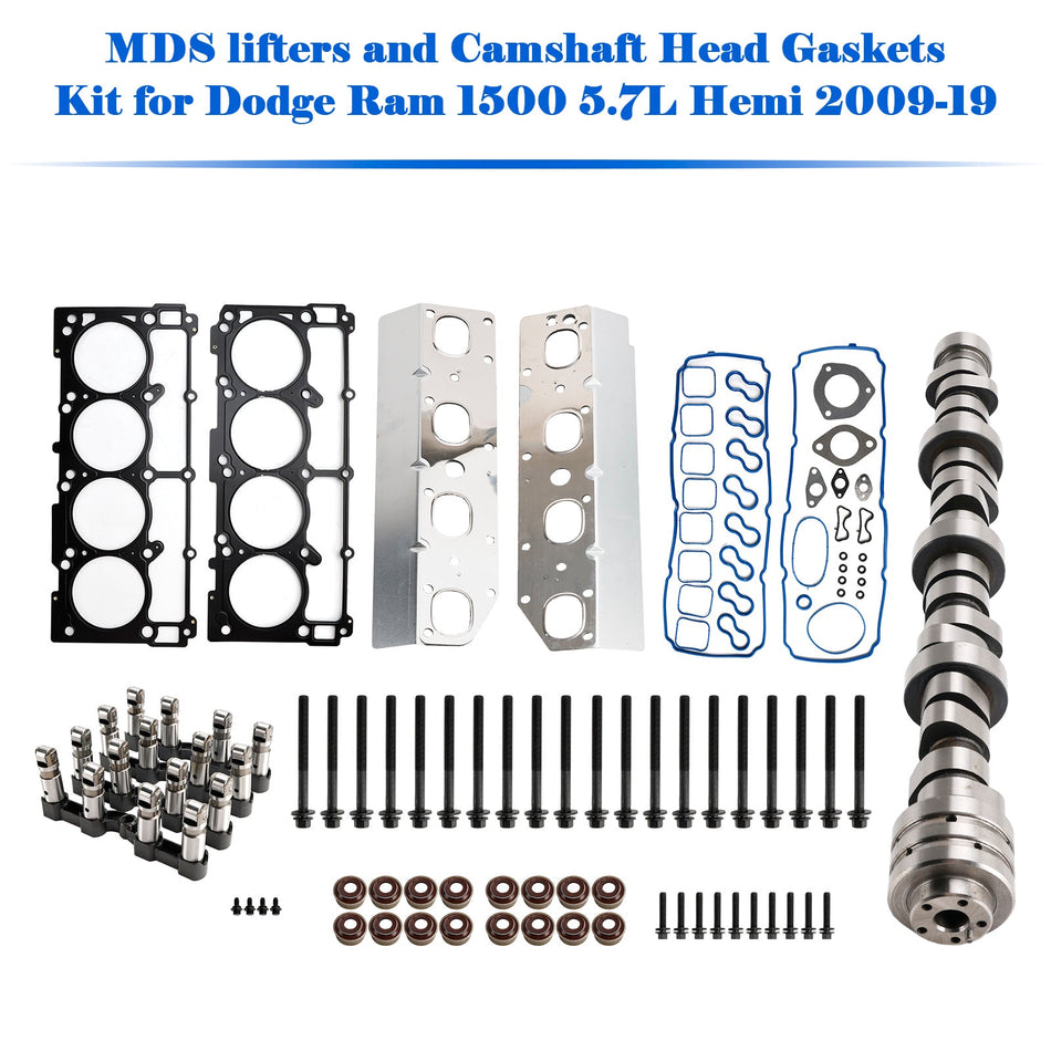 MDS-Heber und Nockenwellenkopfdichtungssatz für Dodge Ram 1500 5.7L Hemi 2009-19