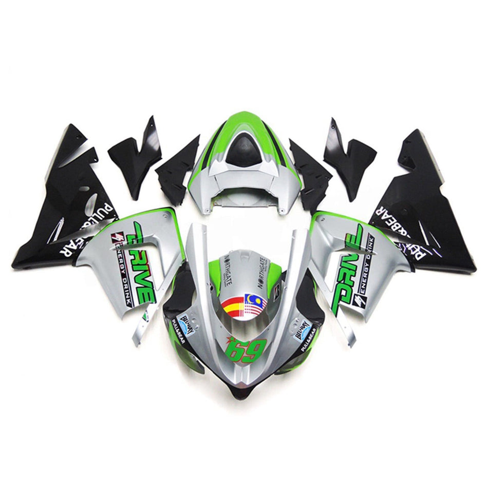 Verkleidungssatz aus ABS-Kunststoff, passend für Kawasaki ZX10R 2004-2005