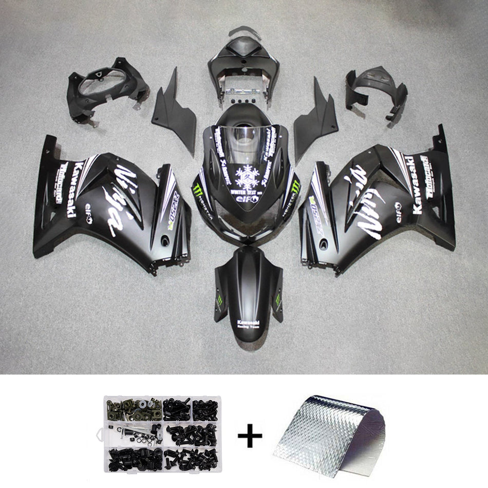 Verkleidungssatz aus ABS-Kunststoff, passend für Kawasaki EX250 Ninja250R 2008-2012