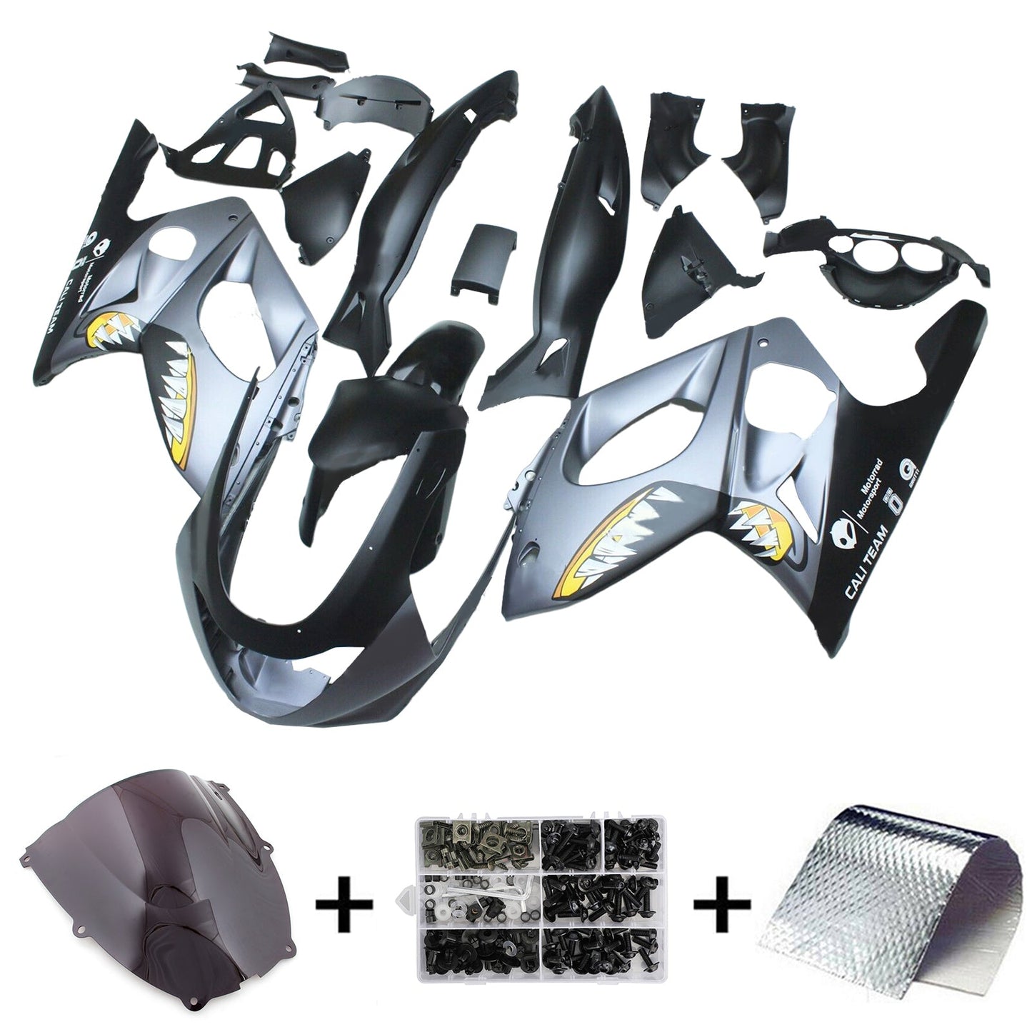 1996-2007 Yamaha YZF 600R Thundercat Einspritzverkleidungssatz Karosserie Kunststoff ABS