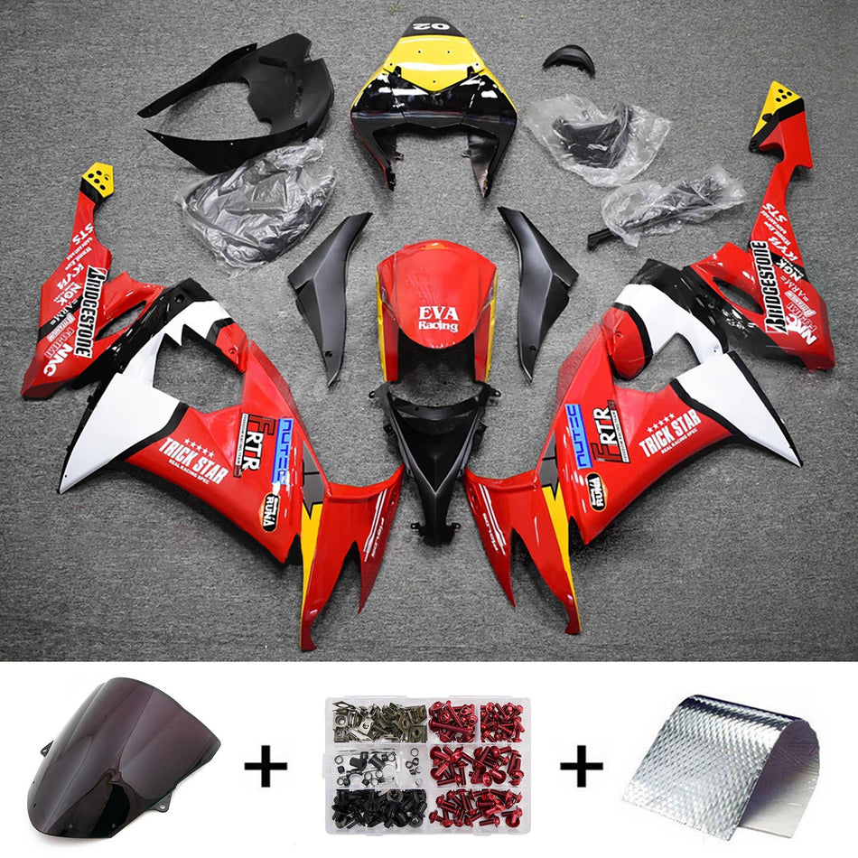 Verkleidungssatz aus ABS-Kunststoff, passend für Kawasaki ZX10R 2008-2010