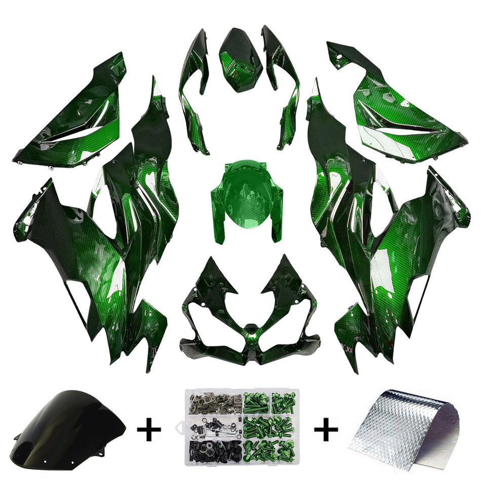 Injection Verkleidung Kit Karosserie Kunststoff ABS fit Für Kawasaki ZX6R 2019-2023
