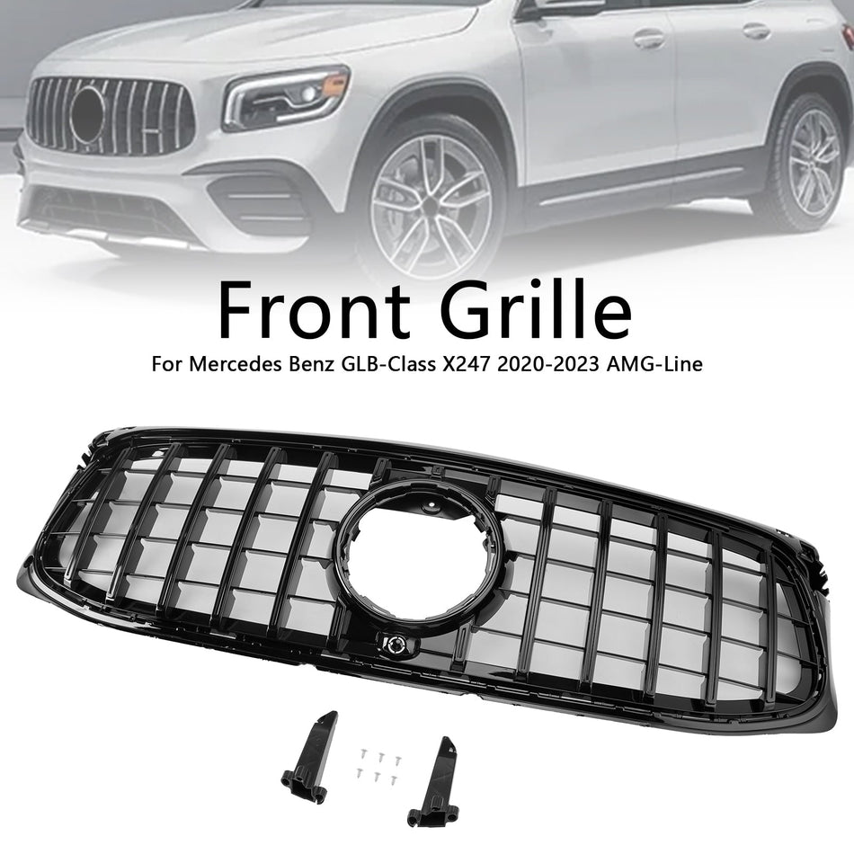 2020–2023 Mercedes Benz GLB X247 AMG-Line Schwarz Frontstoßstangengrill