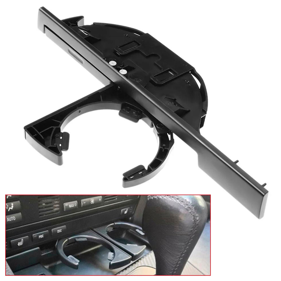 Neuer schwarzer Getränkehalter für die vordere Konsole 51168190205 für BMW E39 525i 540i (LHD)