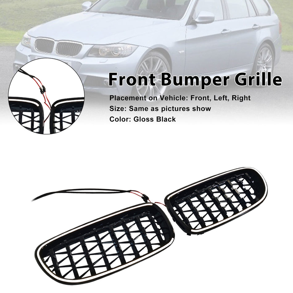 2009-2011 Passend für BMW 3er E90/E91 LCI Diamant-Frontgrill