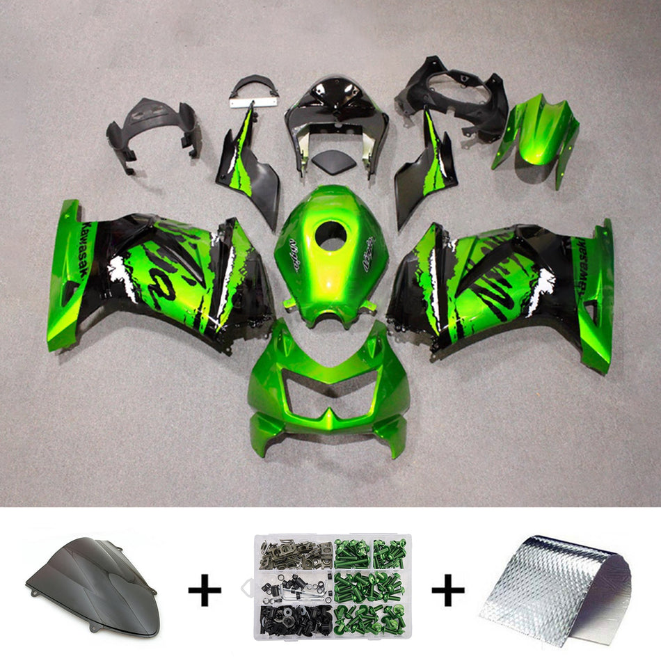 Verkleidungssatz aus ABS-Kunststoff, passend für Kawasaki EX250 Ninja250R 2008-2012