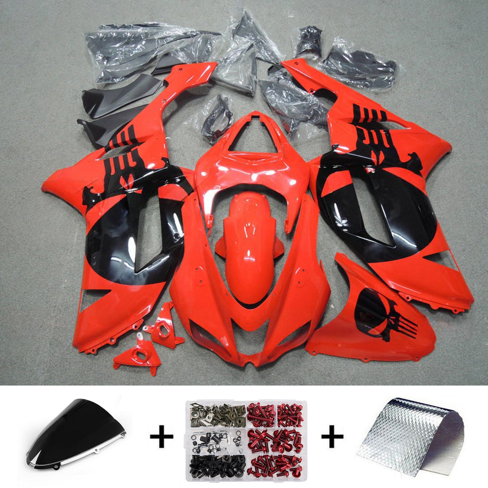 Verkleidungssatz aus ABS-Kunststoff, passend für Kawasaki ZX6R 636 (2007-2008)