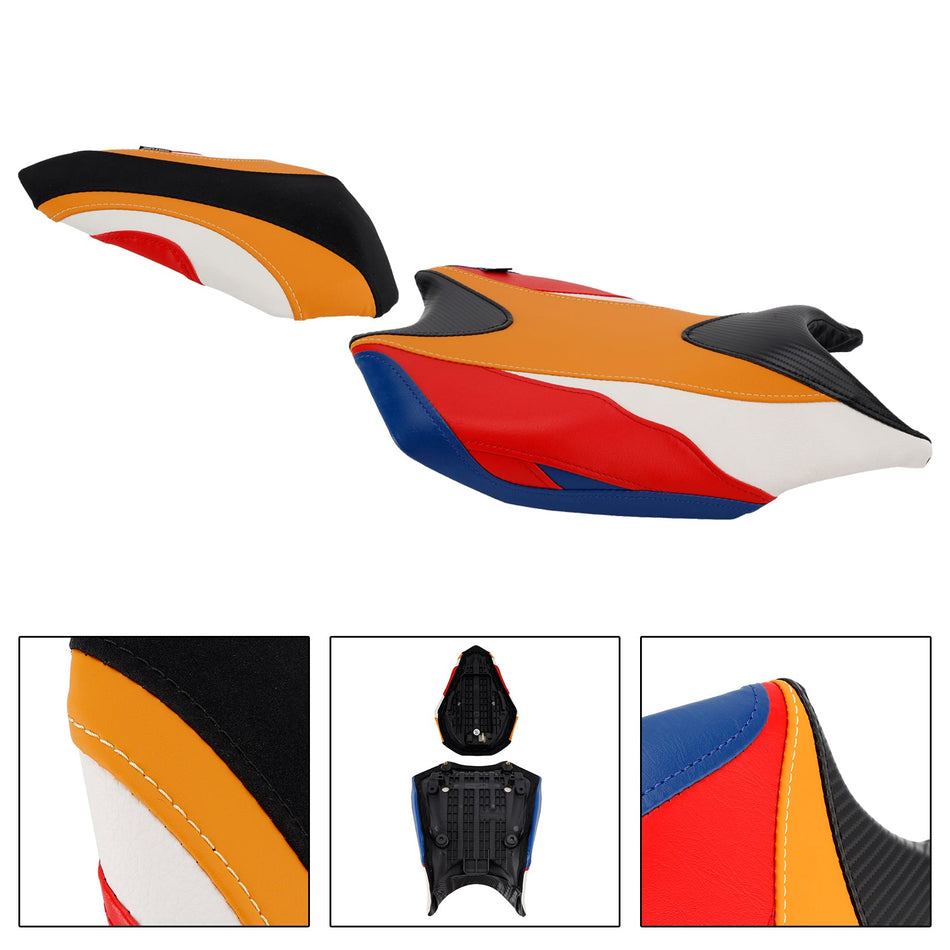 2017–2024 2023 Für Honda CBR250RR Raider Soziussitz-Set vorne & hinten, Orange