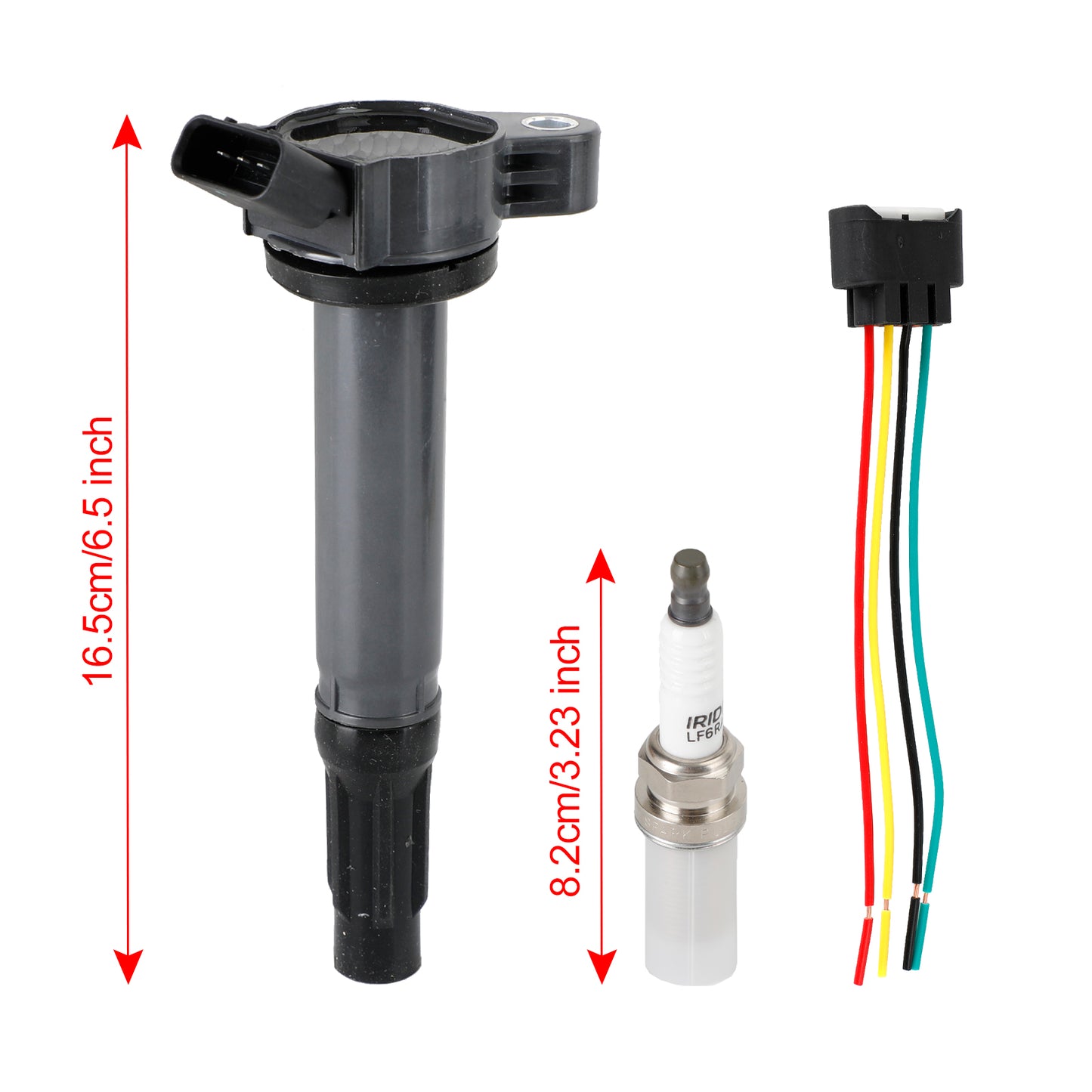 2005–2006 Lexus GS300 6 Zündspulen + Stecker + Zündkerze UF487 90919–02251