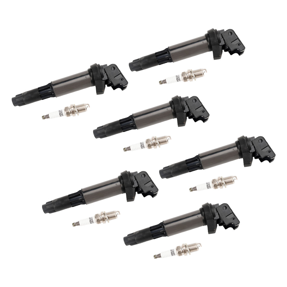 BMW 325 335 525 530i X5 Z4 2.5L 3.0L 6x Zündspule+Zündkerze UF515 UF522