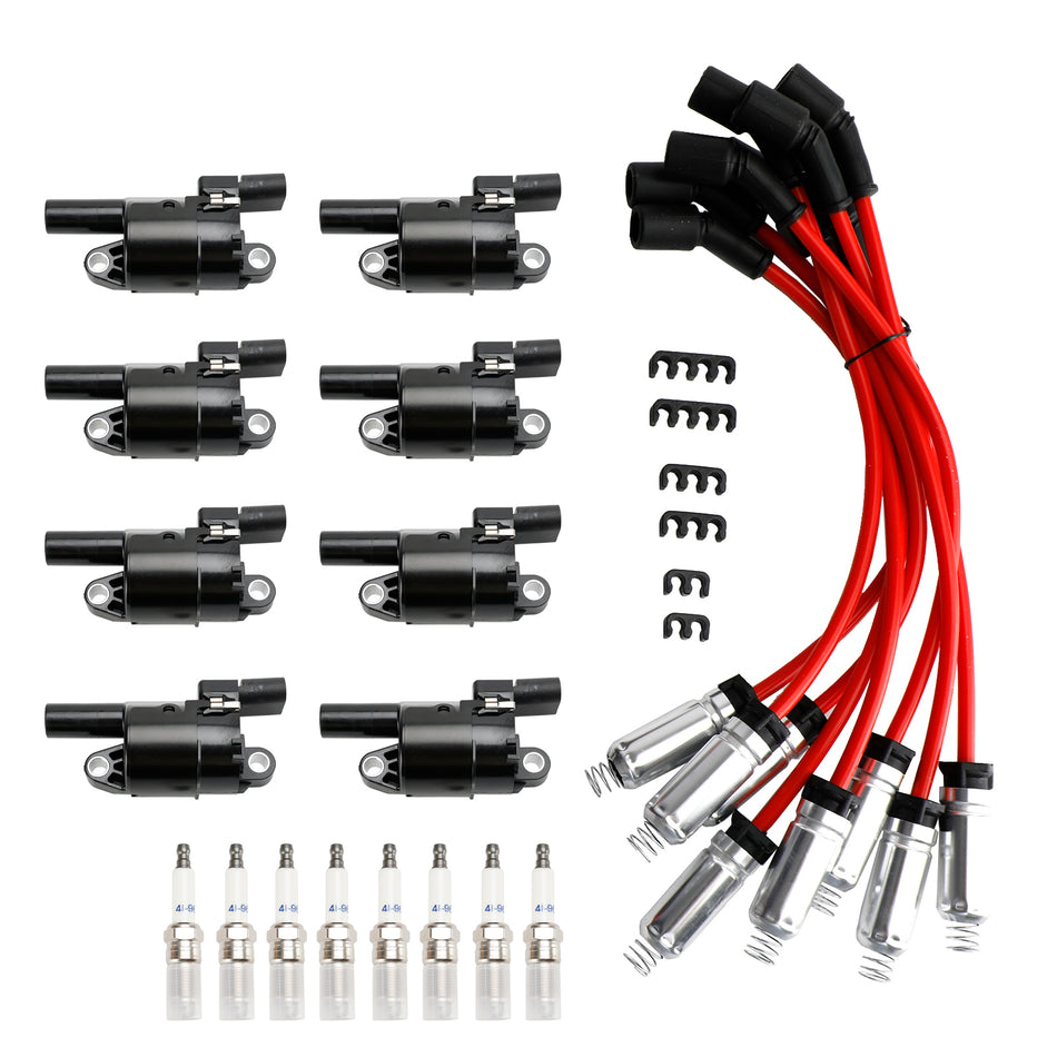 2007–2012 Cadillac Escalade EXT Chevrolet Avalanche 1500 8x Zündspule + Zündkerze + Kabel UF414