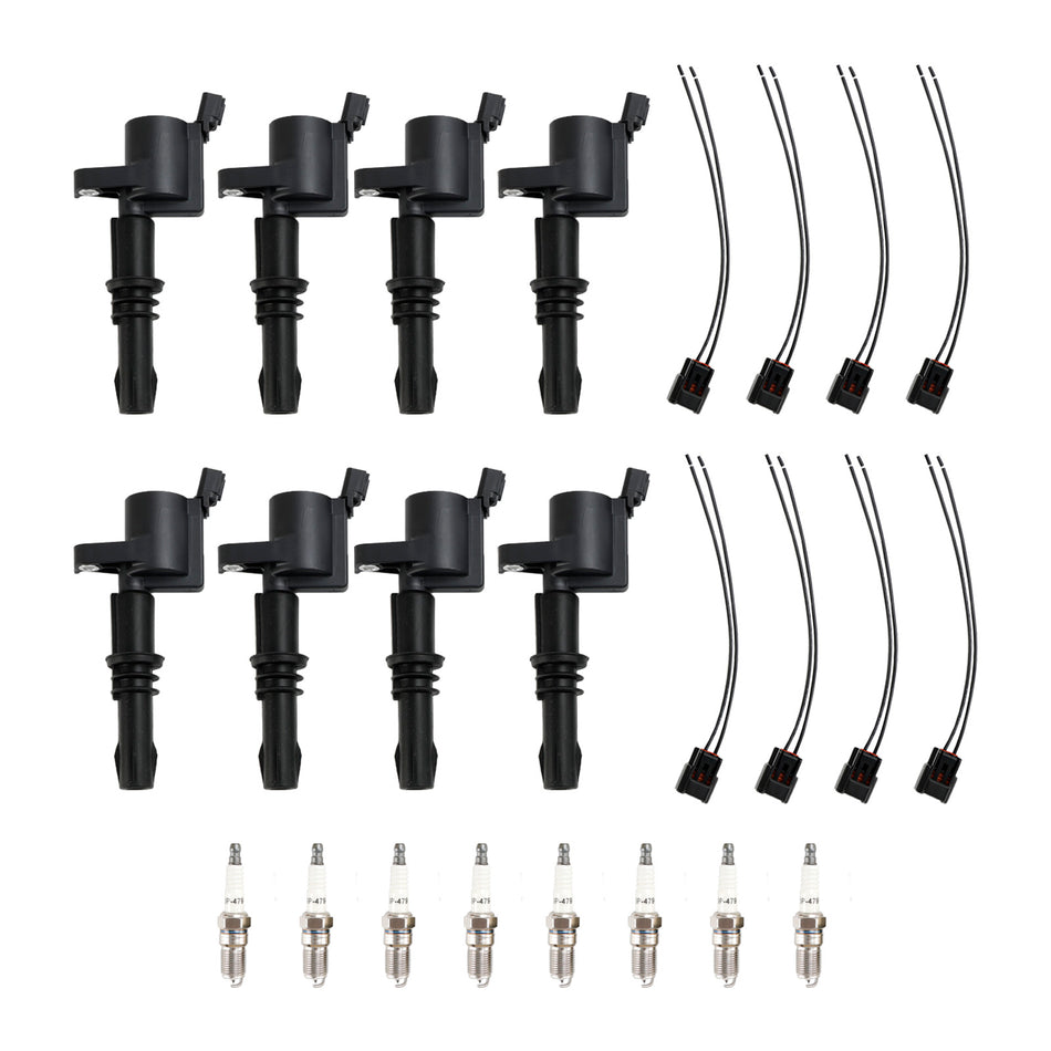 2005-2008 Ford Mustang 4.6L V8 8X Z眉ndspule + Z眉ndkerze + Stecker FD508 DG511 Fedex Express