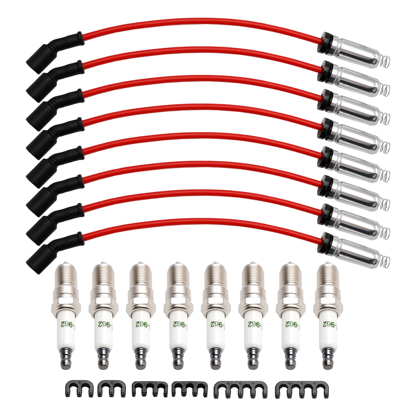 2006-2008 Chevrolet Corvette 7,0 l V8 Zündkerzen + Dr?hte 10,5 mm Set 19299585 8 Stück