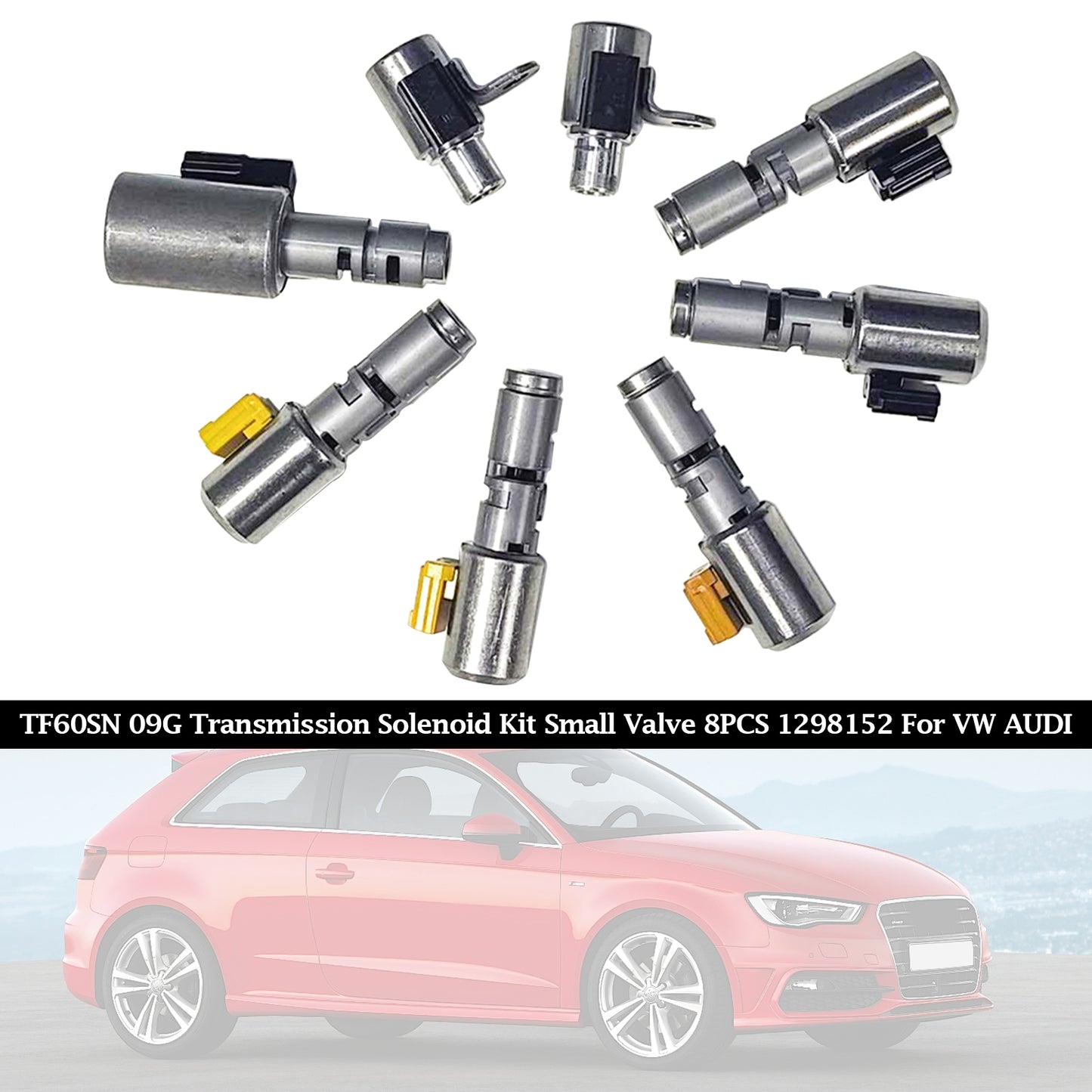 TF60SN 09G Getriebe-Magnetventil-Kit Kleines Ventil 8PCS 1298152 für VW AUDI