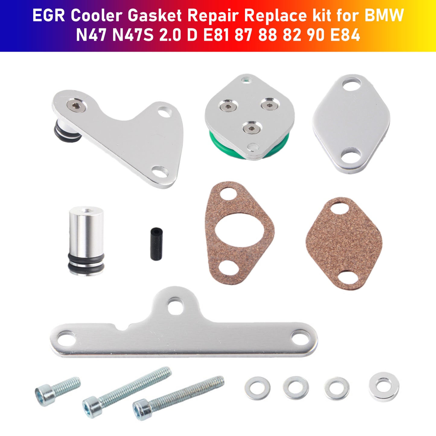 Reparatursatz für EGR-Kühlerdichtung, Austauschsatz für BMW N47 N47S 2.0 D E81 87 88 82 90 E84