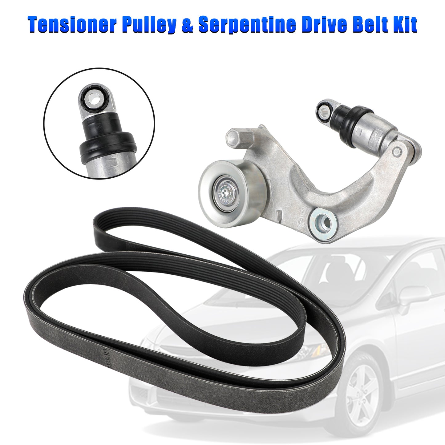 2006-2011 Honda Civic 1.8L tendeur et kit de courroie d'entraînement Serpentine