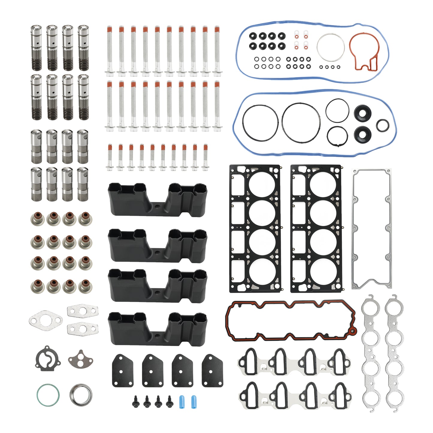 2007 Chevrolet Silverado 1500 Classic 5.3L 5328CC 325CID V8 ELECTRIC/GAS OHV, (16 Valve) AFM Lifter Replacement Kit Kopfdichtungssatz Kopfschrauben Heber Guides Fedex Express Generic