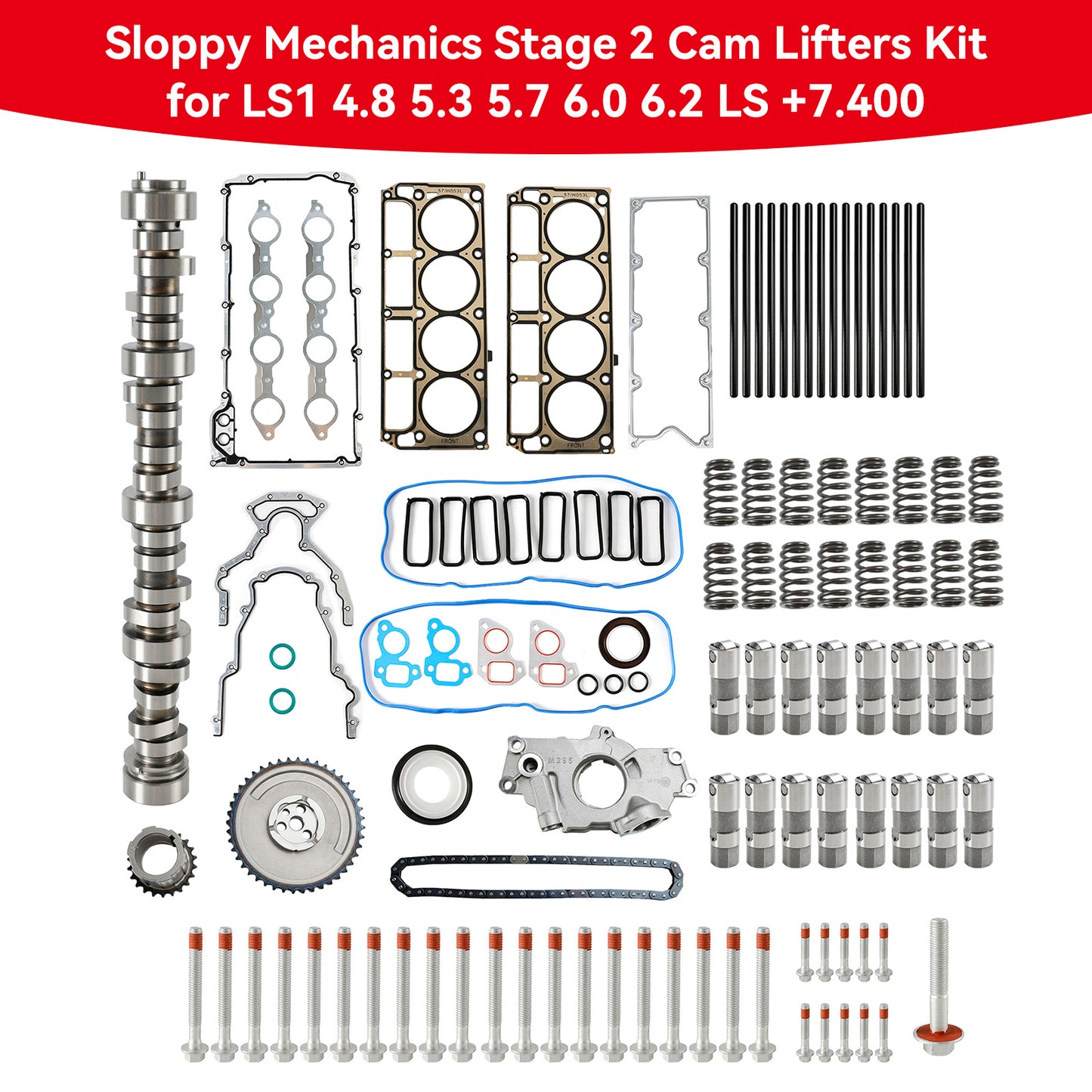 1999-2012 Trucks/SUVs 4.8L V-8 Sloppy Mechanics Stage 2 Nockenwellenheber-Kit