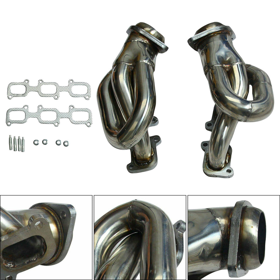 Edelstahl-Abgaskrümmer-Header Fit Ford Mustang 3.7L V6 2011-2015