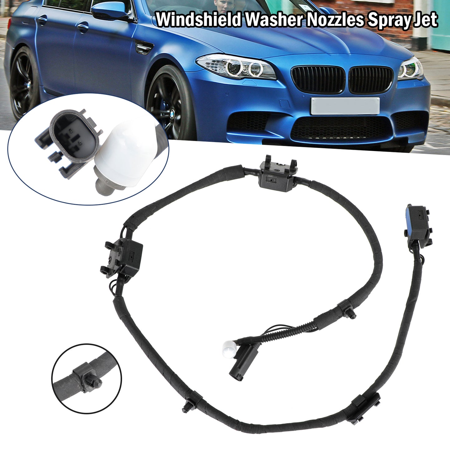 Windshield Washer Nozzles Spray Jet Für BMW F10 F11 F18 61667205117