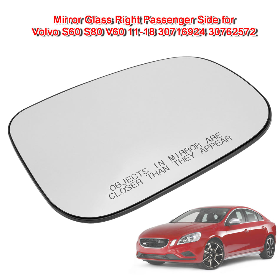 Spiegelglas rechts Beifahrerseite für Volvo S60 S80 V60 11-18 30716924 30762572
