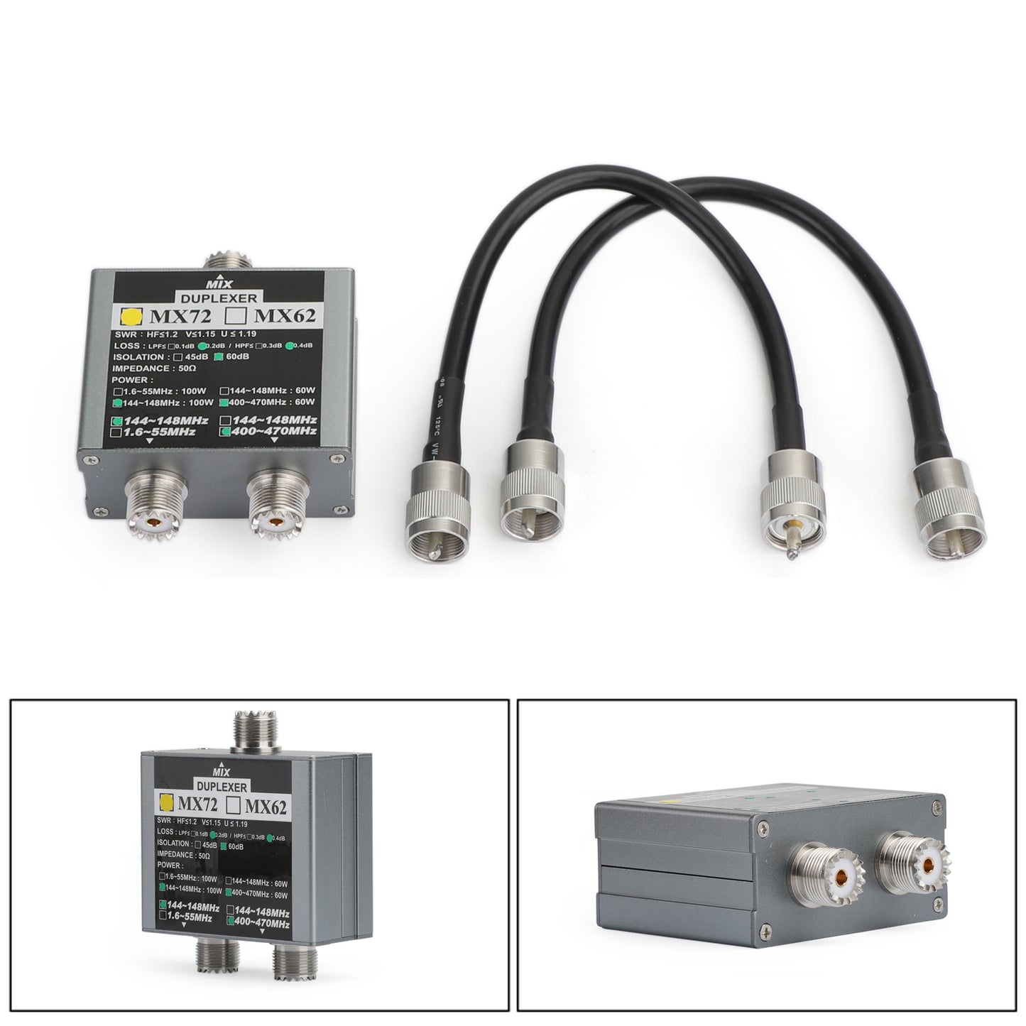 MX72 Amateurfunk-Antenkombinierer VHF/UHF-Multifrequenz-Transitstation-Duplexer