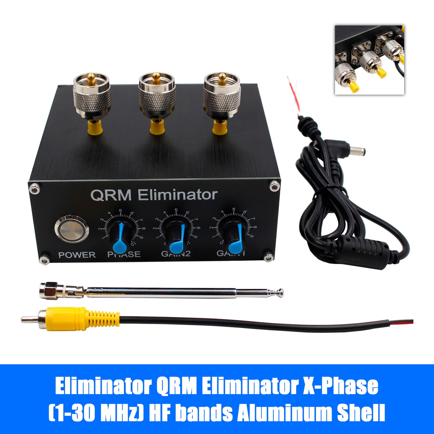 Eliminator de deuxième génération QRM Eliminator X-Phase (1-30MHz) HF Bands Box