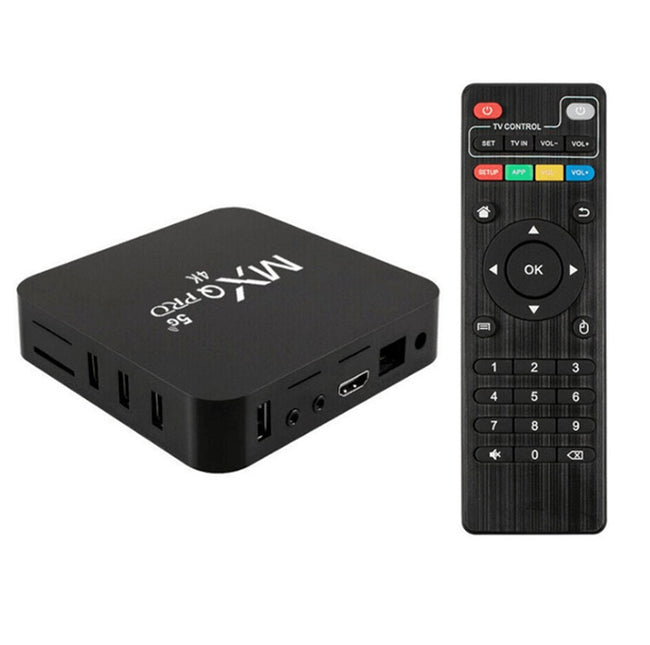 5G Wifi MXQ Pro 4K Ultra HD 64Bit Android Quad Core Smart TV Box Ram 1GB ROM 8GB