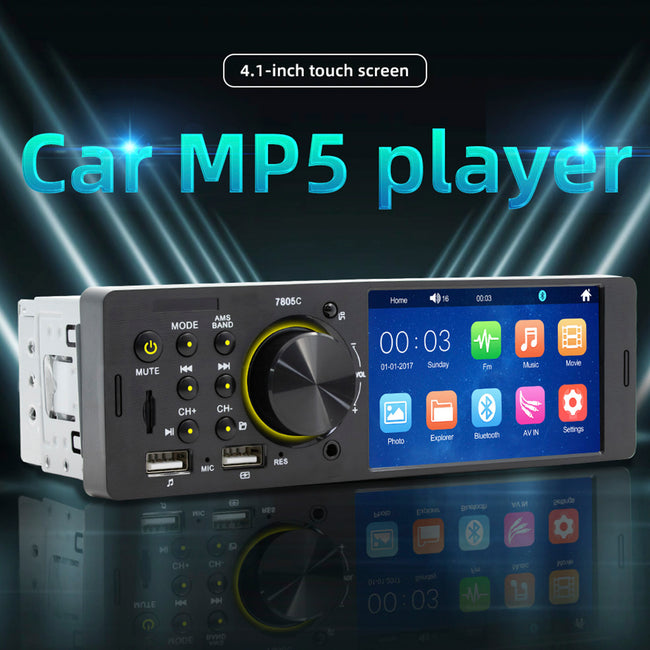 4,1 "Auto MP5 Player 1Din Touchscreen Audio Video Bluetooth FM Radio + Kamera