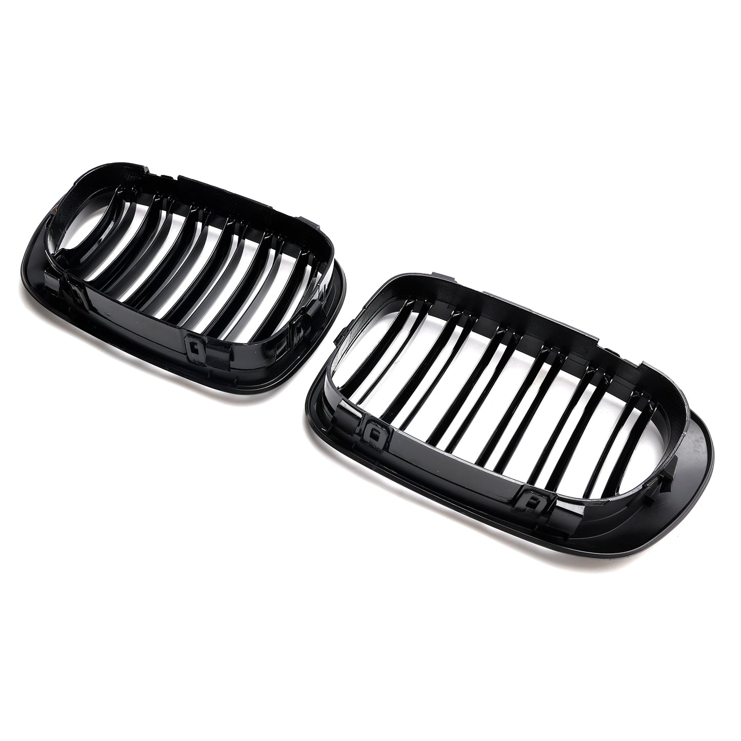 Doppelleitungshaubeer Gittergrill Gloss Black für BMW E46 2-Türer 1998-2001 Generikum