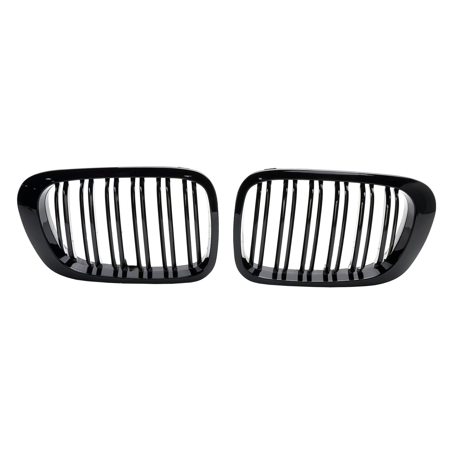 Doppelleitungshaubeer Gittergrill Gloss Black für BMW E46 2-Türer 1998-2001 Generikum