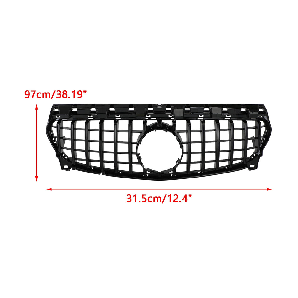Mercedes Benz 2013–2019 CLA-Klasse W117 C117 Frontgrill Panamericana GTR Schwarzer Kühlergrill