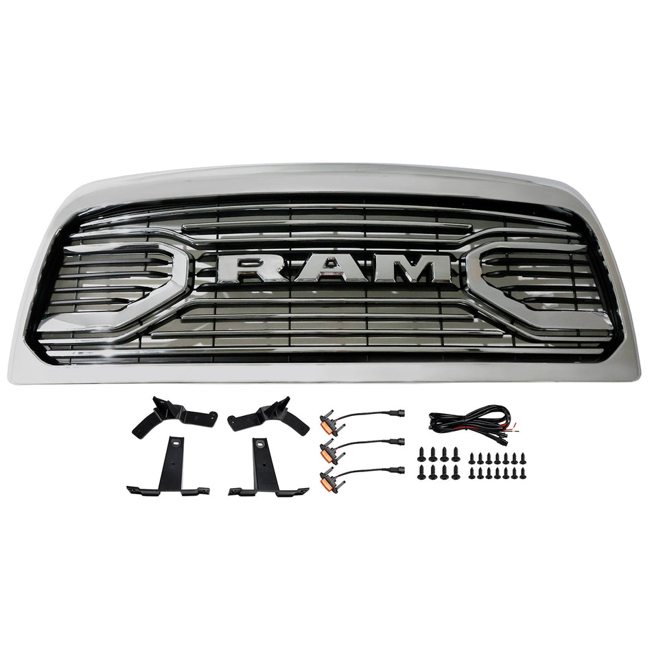 Dodge Ram 2500/3500 Laramie (Baujahre 2010–2018) mit LED-Beleuchtung und verchromtem Frontstoßstangengrill