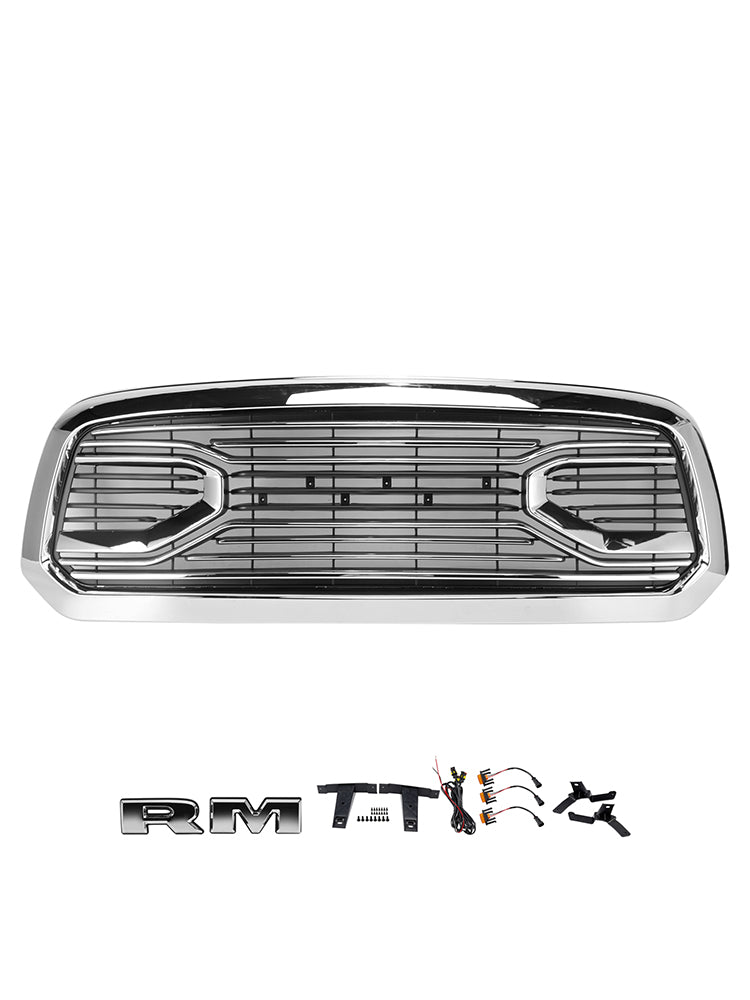 2013–2018 Dodge Ram 1500 Big Horn Stil Frontstoßstange Grill Kühlergrill Chrome