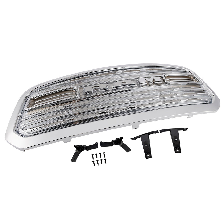 Frontstoßstangengrill im Stil des Dodge Ram 1500 LTD (2013–2018), verchromt