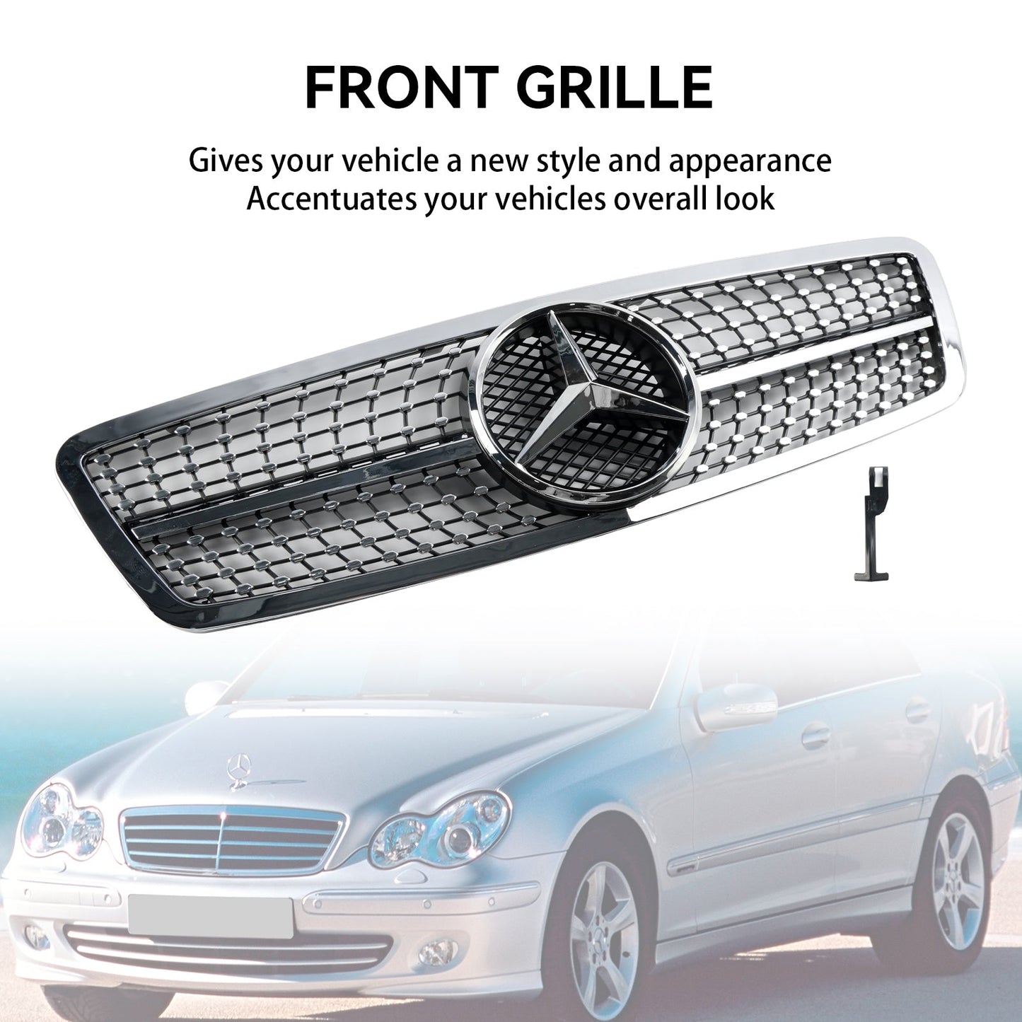 Frontstoßstange Nierengrill passend für Mercedes W203 C230 C320 C240 2001-2007