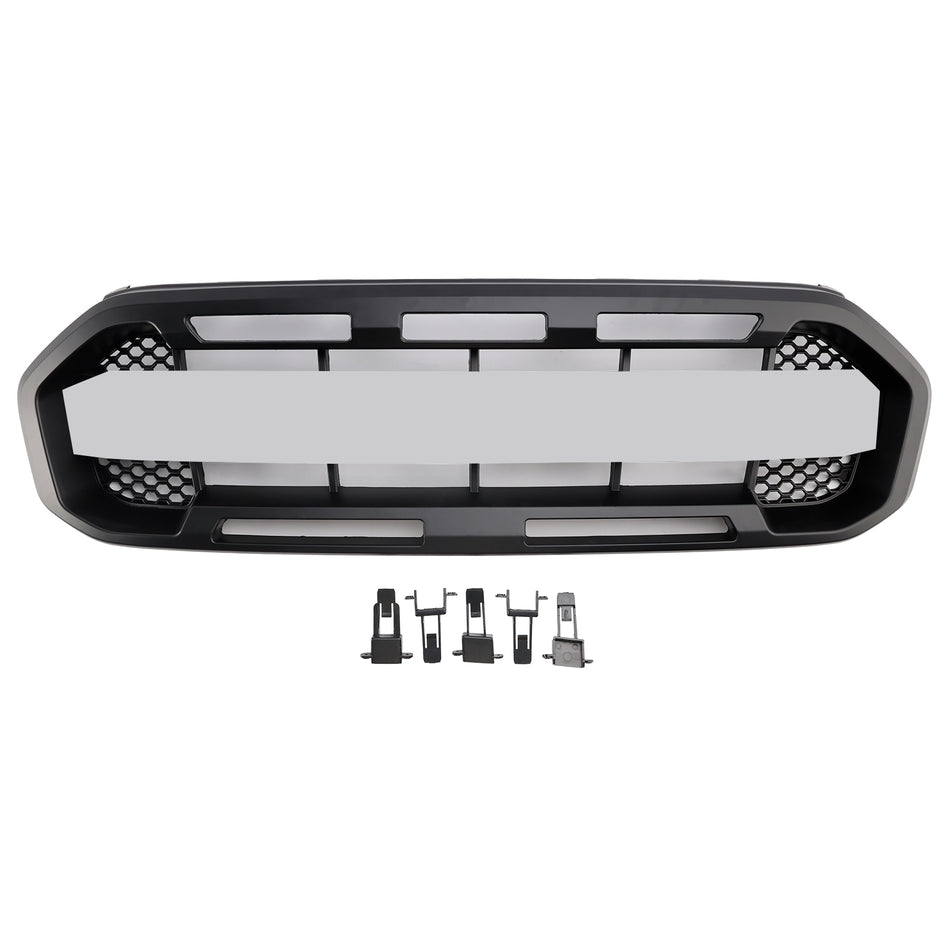 Schwarzer Raptor Style Frontstoßstangen-Kühlergrill für Ford Ranger 2019–2023