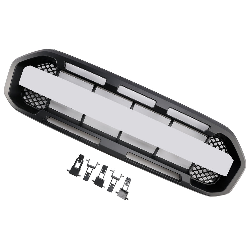 Schwarzer Raptor Style Frontstoßstangen-Kühlergrill für Ford Ranger 2019–2023